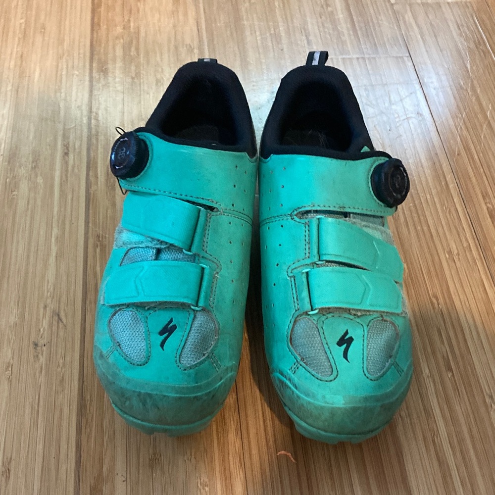 Specialized Cycling Shoes - Teal and Black